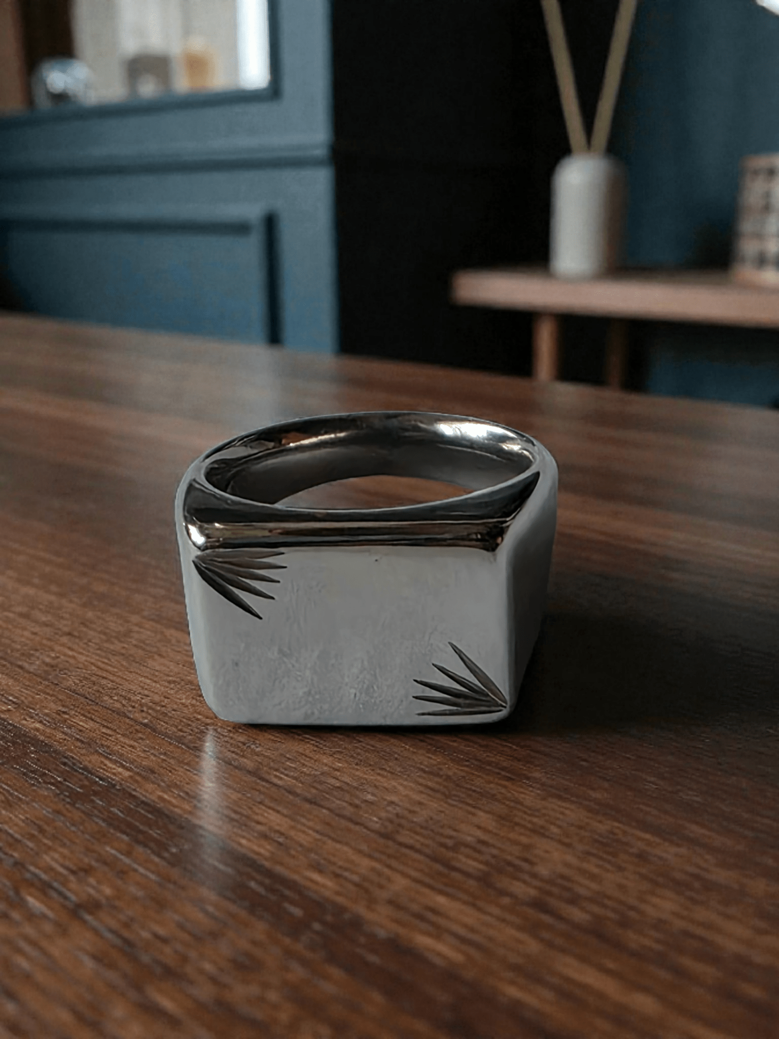 Chevalière homme acier inoxydable - Claudine Biker Shop